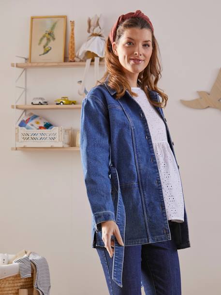 Veste en jean évolutive grossesse et post-grossesse Denim 10 - vertbaudet enfant 