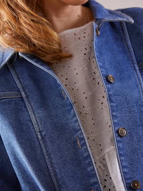 Veste en jean évolutive grossesse et post-grossesse Denim 7 - vertbaudet enfant 