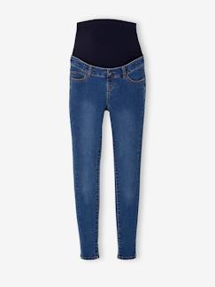 Vêtements de grossesse-Pantalon-Jean skinny de grossesse bandeau sans couture