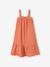 Robe longue en gaze de coton fille orange 1 - vertbaudet enfant 