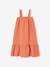 Robe longue en gaze de coton fille orange 2 - vertbaudet enfant 