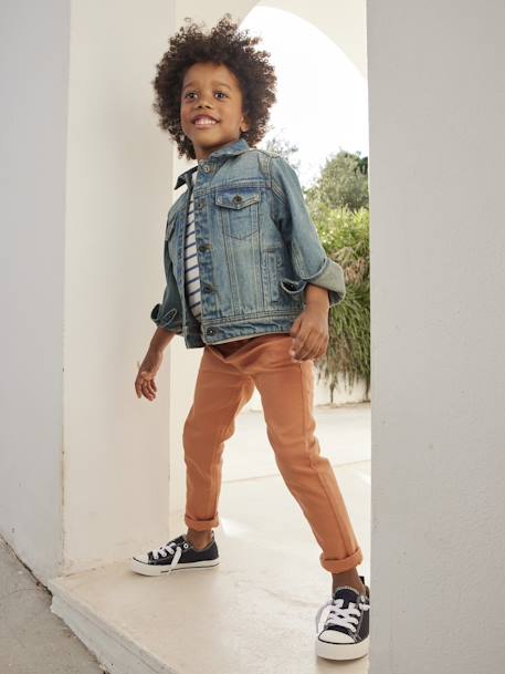 Veste en jean personnalisable garçon denim waterless  - vertbaudet enfant