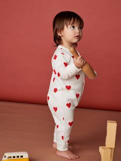 Fabrication française-Bébé-Pyjama, surpyjama-Dors-bien coeurs bébé en coton bio PETIT BATEAU
