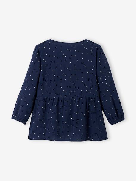 Blouse de grossesse et d'allaitement gaze de coton Bleu 6 - vertbaudet enfant 