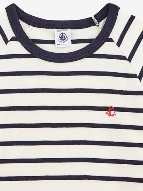 Pyjacourt à rayures petit garçon coton - PETIT BATEAU rayé marine 2 - vertbaudet enfant 