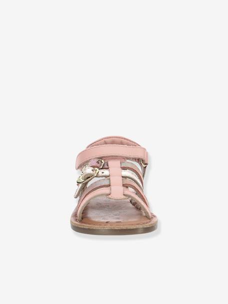 Sandales cuir fille Diveta KICKERS® ROSE CLAIR RAINBOW 6 - vertbaudet enfant 