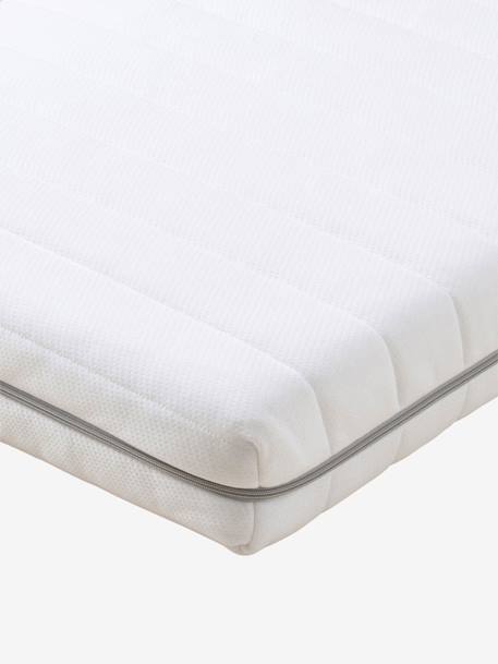 Matelas bébé anti-acariens à mémoire de forme blanc 2 - vertbaudet enfant 