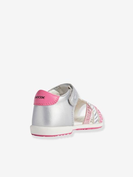 Sandales bébé B. Verred B - SINT. GEOX® LT GREY/FUCHSIA 4 - vertbaudet enfant 