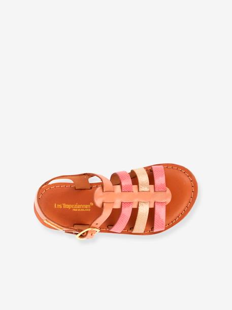 Sandales cuir fille Bobbie LES TROPEZIENNES® PAR M. BELARBI rose/or 2 - vertbaudet enfant 