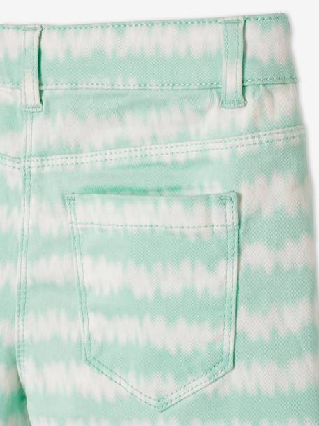 Short effet 'tie & dye' fille blanc / turquoise 7 - vertbaudet enfant 