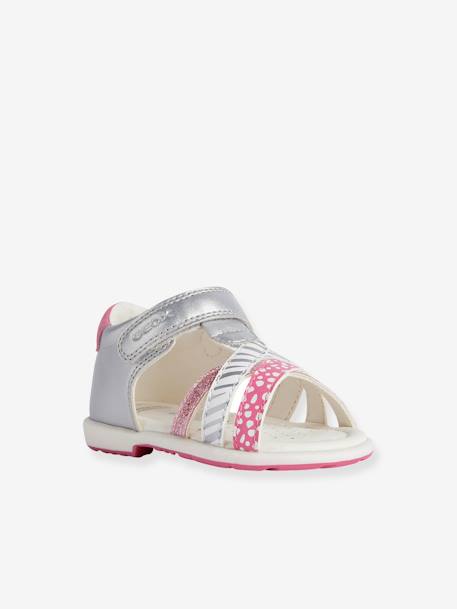 Sandales bébé B. Verred B - SINT. GEOX® LT GREY/FUCHSIA 1 - vertbaudet enfant 