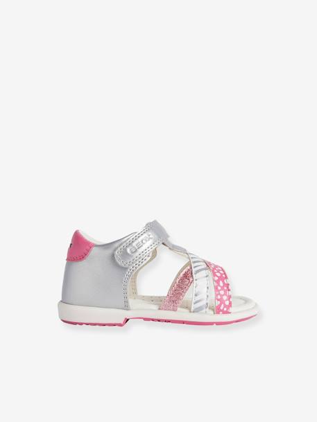 Sandales bébé B. Verred B - SINT. GEOX® LT GREY/FUCHSIA 2 - vertbaudet enfant 