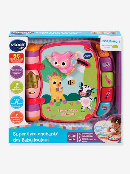 Super livre enchanté des baby loulous VTECH rose 2 - vertbaudet enfant 