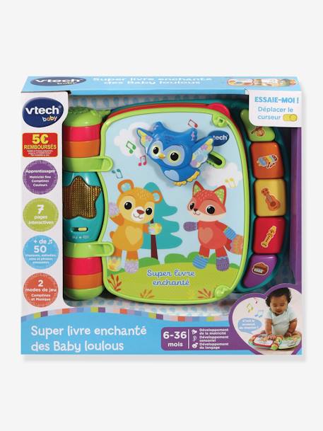 Super livre enchanté des baby loulous VTECH bleu 1 - vertbaudet enfant 