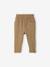 Pantalon bébé en gaze de coton beige bois+bleu canard 1 - vertbaudet enfant 