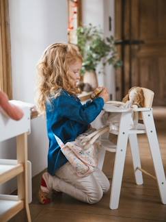 Chaise haute poupon en bois FSC®  - vertbaudet enfant