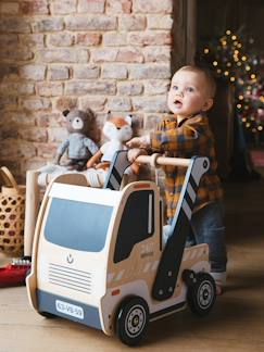 Jouet-Premier âge-Bascules, chariots de marche, trotteurs et porteurs-Chariot de marche Camion en bois FSC®