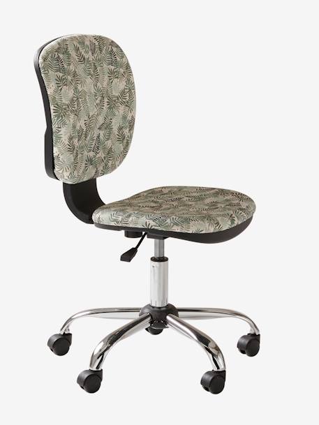 Chaise de bureau à roulettes Hanoï imprimé feuille 4 - vertbaudet enfant 