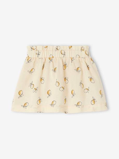 Jupe bébé imprimé citrons beige clair imprimé 2 - vertbaudet enfant 