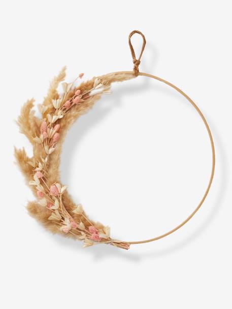 Couronne de fleurs séchées rose 1 - vertbaudet enfant 