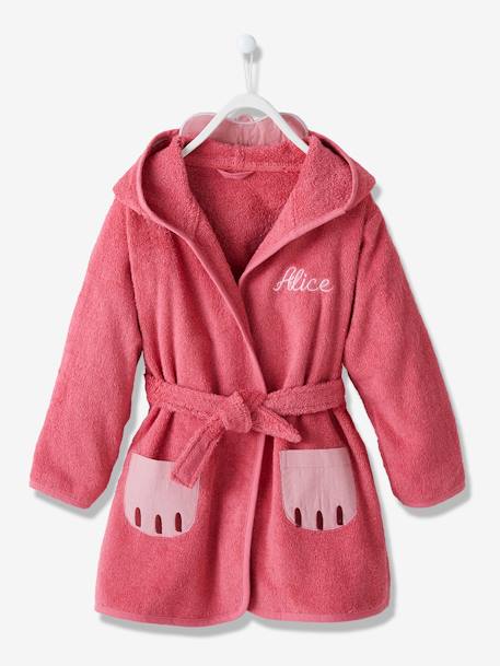 Peignoir de bain enfant Chat framboise 3 - vertbaudet enfant 