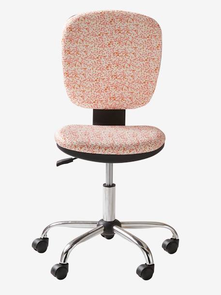 Chaise de bureau à roulettes imprimé fleuri 2 - vertbaudet enfant 