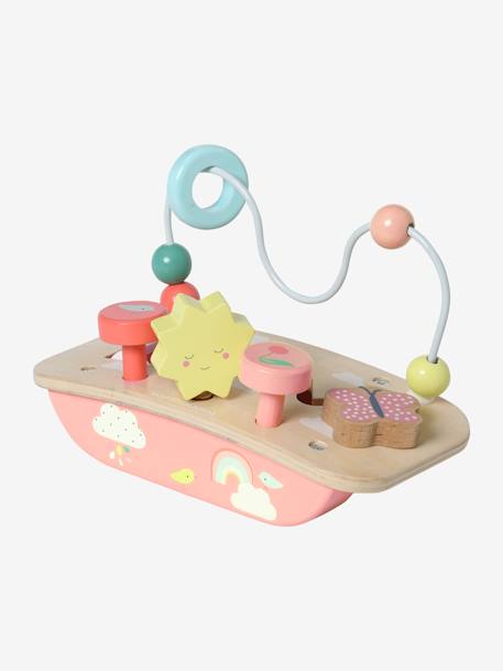 Mini table d'activités en bois FSC® Bébé Cerise+Hanoï 2 - vertbaudet enfant 