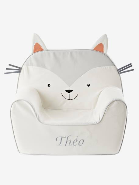 Fauteuil en mousse personnalisable Chat gris 2 - vertbaudet enfant 