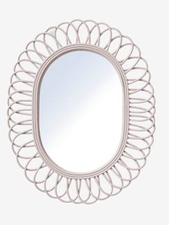 Live Shopping-Linge de maison et décoration-Décoration-Miroir-Miroir ovale en rotin DOUCE PROVENCE