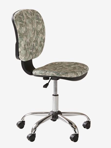 Chaise de bureau à roulettes Hanoï imprimé feuille 3 - vertbaudet enfant 