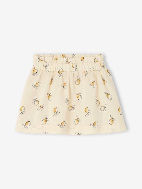 Jupe bébé imprimé citrons beige clair imprimé 1 - vertbaudet enfant 