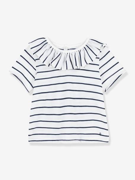 Bébé-Blouse rayée  bébé manches courtes en jersey PETIT BATEAU