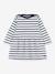 Robe manches longues iconique en jersey épais bio bébé - PETIT BATEAU blanc rayé marine 1 - vertbaudet enfant 