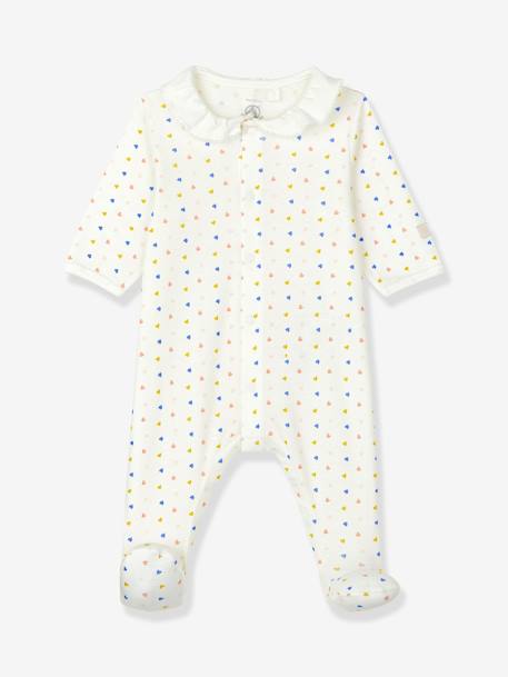 Dors-bien bébé en coton bio PETIT BATEAU blanc imprimé 1 - vertbaudet enfant 