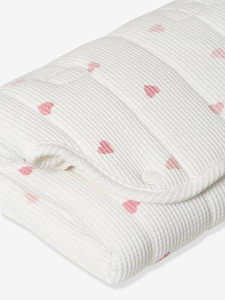 Tapis à langer de voyage en nid d'abeille imprimé coeurs 4 - vertbaudet enfant 