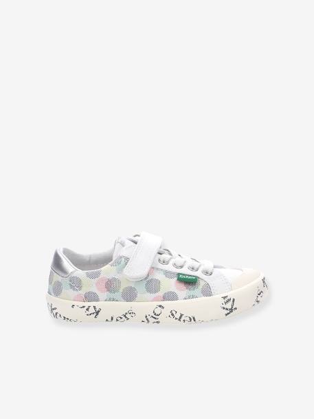 Baskets sneakers fille Gody Gold KICKERS® BLANC POIS MULTICO+ROSE POIS MULTICO 1 - vertbaudet enfant 