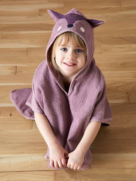 Poncho de bain personnalisable Biche parme 6 - vertbaudet enfant 