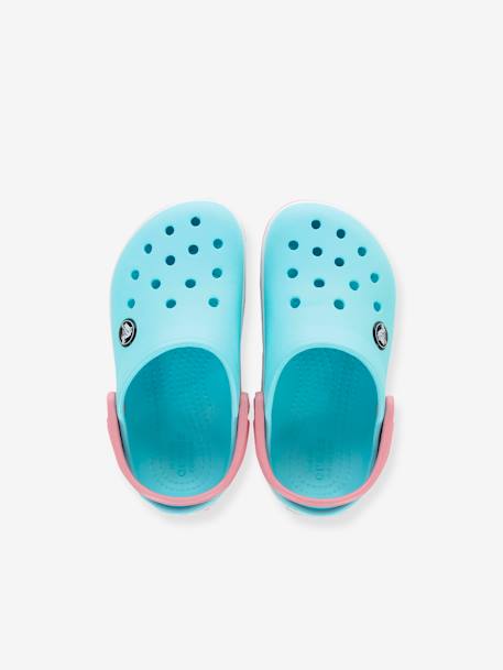 Sabots bébé Crocband Clog T CROCS(TM) BALLERINA PINK+ICE BLUE / WHITE+marine+PEPPER GRAPHITE 10 - vertbaudet enfant 