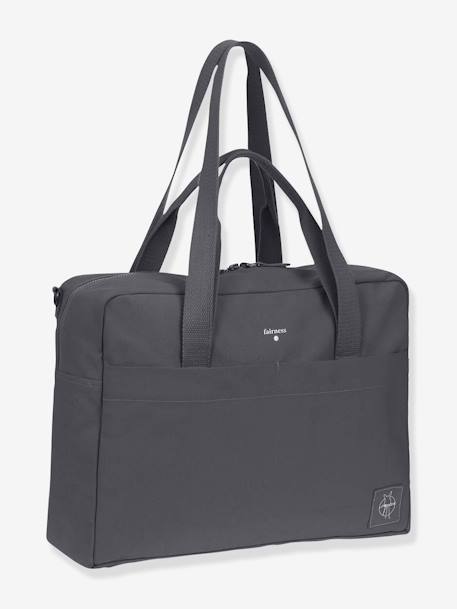 Sac à langer Green Label LÄSSIG Coton Essential anthracite 1 - vertbaudet enfant 