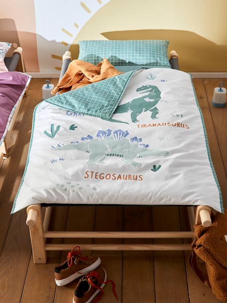 Couchage de sieste maternelle MINILI DINOS personnalisable vert 5 - vertbaudet enfant 