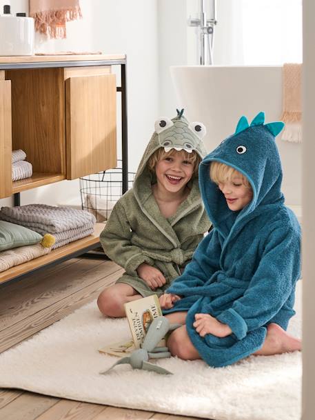 Peignoir de bain enfant Crocodile vert 3 - vertbaudet enfant 