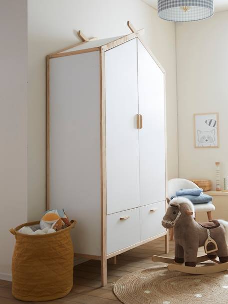 Armoire cabane ROBINSON blanc mate 5 - vertbaudet enfant 