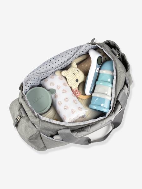 Sac à langer Sydney II BEABA GRIS IMP ALL OVER+gris imprimé+Play print corail+vert sauge 17 - vertbaudet enfant 