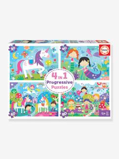 4 Puzzles Progressifs Amis fantastiques - EDUCA  - vertbaudet enfant