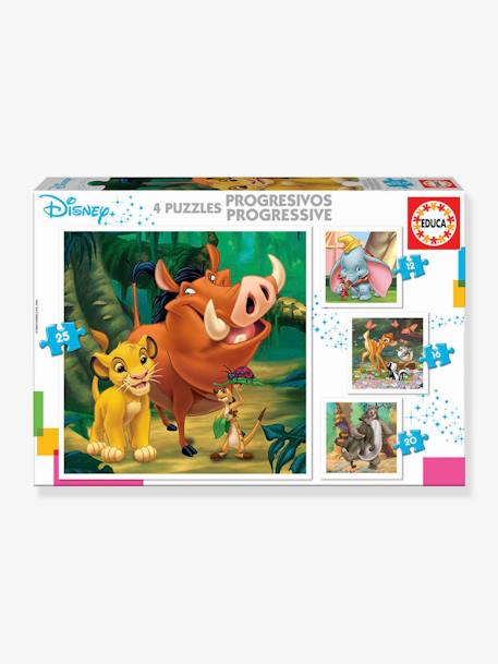 4 Puzzles Progressifs Bébé Disney 1 - EDUCA BLANC 1 - vertbaudet enfant 