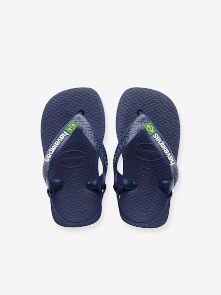 Tongs Baby Brasil Logo II HAVAIANAS® bleu+marine 3 - vertbaudet enfant 