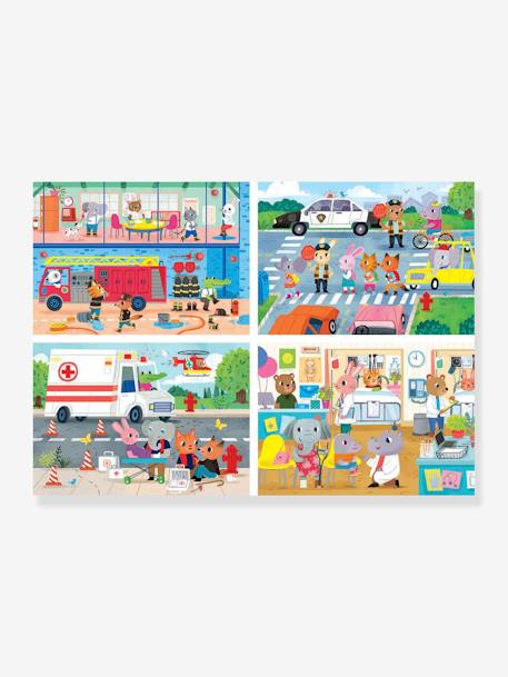 4 Puzzles Progressifs Héros en Action - EDUCA BLANC 2 - vertbaudet enfant 