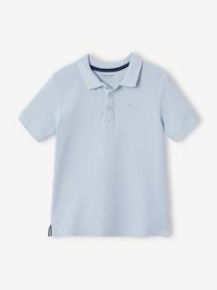 oeko-tex-Garçon-T-shirt, polo, sous-pull-Polo manches courtes broderie poitrine garçon
