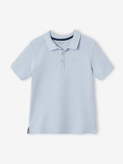 Polo manches courtes broderie poitrine garçon  - vertbaudet enfant