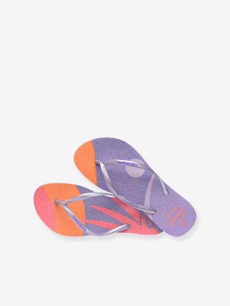 Tongs enfant Slim Palette Glow HAVAIANAS lilas 4 - vertbaudet enfant 